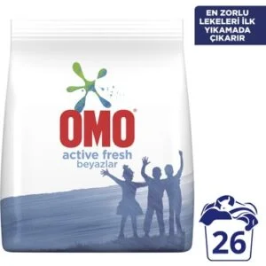 Omo Active Fresh Beyazlar için Toz Çamaşır Deterjanı 4 kg 26 Yıkama