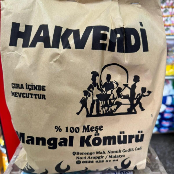 HAKVERDİ %100 Meşe Odunundan Mangal Kömürü 1 KG (Çıra İçinde Mevcuttur) - Görsel 2