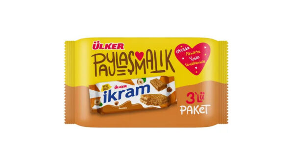 Ülker İkram Kremalı Fındıklı Bisküvi Multipack 3'lü 84 gr