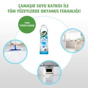 Cif Tüm Yüzeyler Jel Okyanus Esintisi 750 Ml