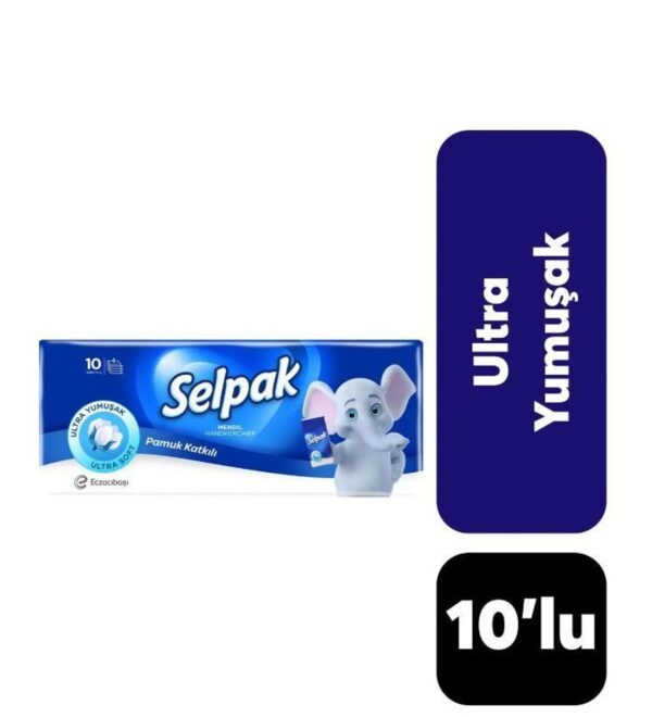 Selpak Klasik Mendil 4 Katlı 10'lu Paket