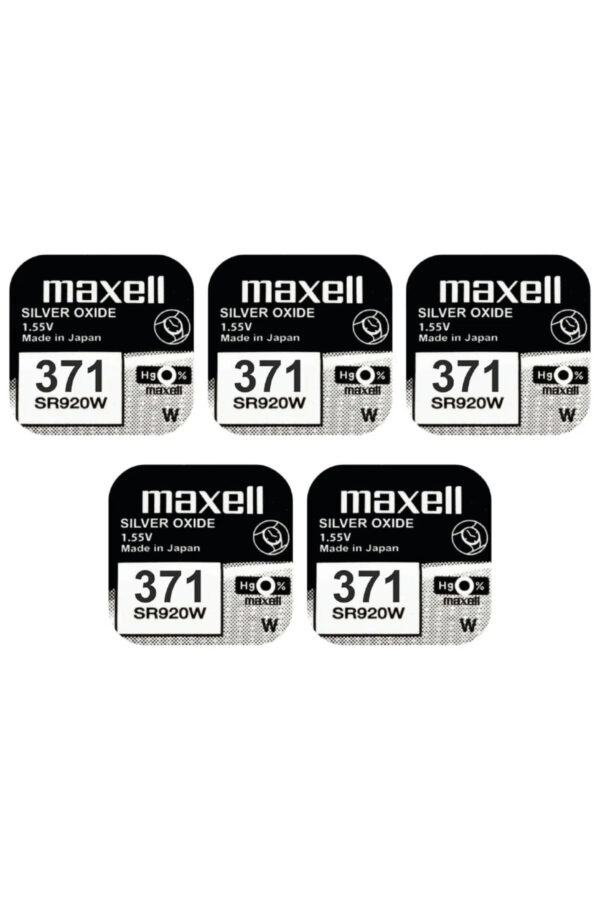 Maxell 371 Sr920sw 1.55v Saat Pili %100 Orijinal 5 Adet