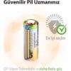 GP 23A 12V Alkalin Spesifik Pil 1 Adet 23A-C5 - Görsel 2