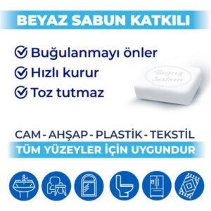 Bingo Pratik Yüzey Temizlik Havlusu Beyaz Sabun 96x3 (288 YAPRAK)