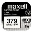 Maxell 379 SR521SW 1.55V Saat Pili 1 Adet